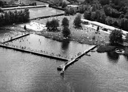 Viborg Søbad - luftbillede Kærvænget Viborg fra oven
